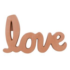 Love VTG Wall Hanging Decor Sign Brown 1976 HODA USA Plastic 10"x7" Retro #3